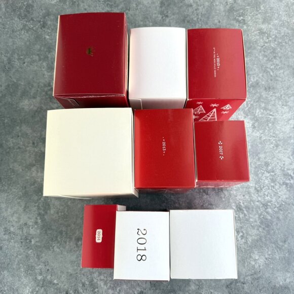 Hallmark Christmas Village Houses & Shops Church Gazebo Ornament Lot Of 9 NEW - Picture 3 of 3